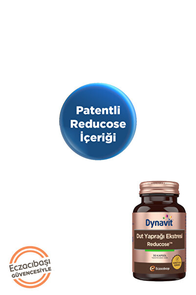 Dynavit Dut Yaprağı Ekstresi 30 Bitkisel Kapsül - Dengeli Beslenme - Patentli Reducose İçeriği