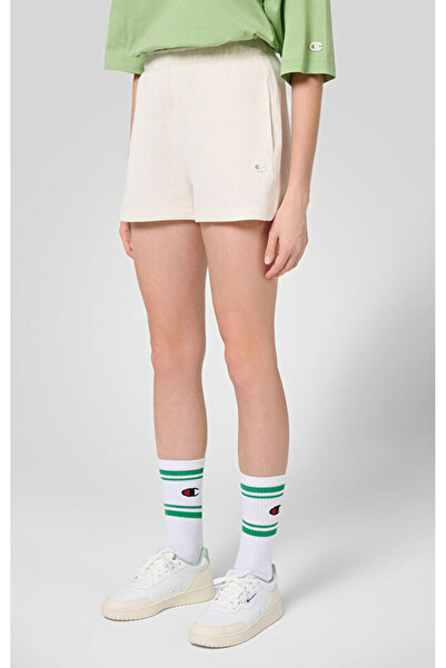 Champion Eco Future Shorts Organik Pamuk Bej Kadın Şort-E10012-YS137