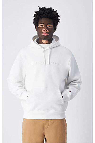 Champion Script Shop Hooded Sweatshirt Beyaz Erkek Kapüşonlu Sweatshirt-22027...