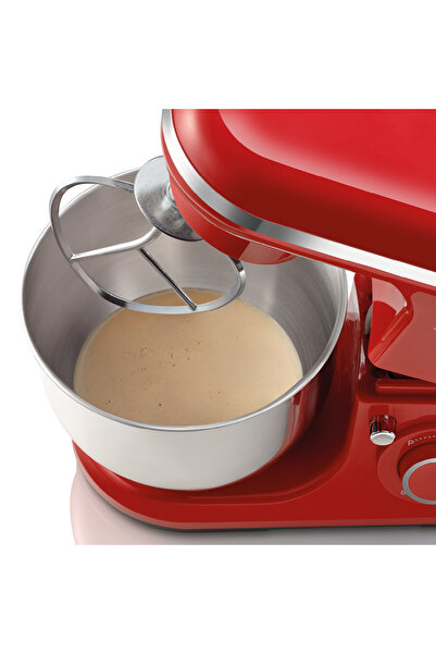 Arzum Crust Mix Lite Stand Mikser 5L Kapasiteli 1500W 3 Farklı Aparat Kırmızı - AR1189