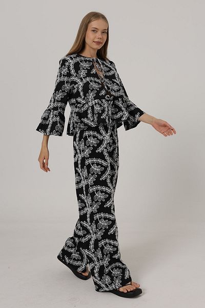 Trendyol Collection Bluză neagră țesută TWOSS25BZ00594