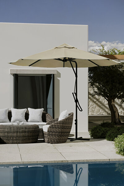 Kagu Bahçe Balkon Cafe Şemsiye 290x290 Cm Katlanır