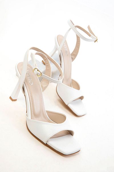 SOHO White Women's Classic Heeled Shoes 20786