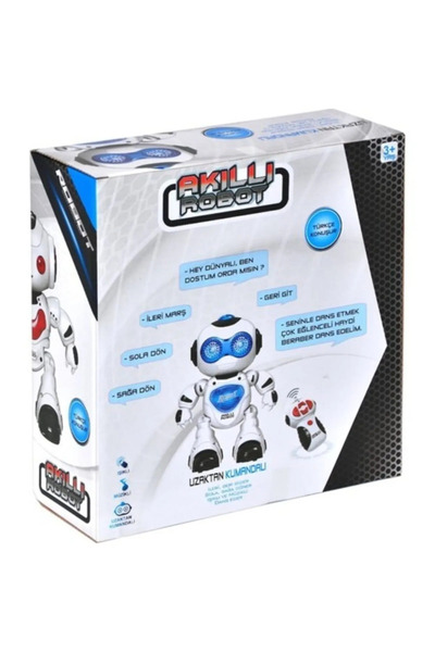 Birlik Akıllı Işıklı Müzikli Kumandalı Robot Mavi