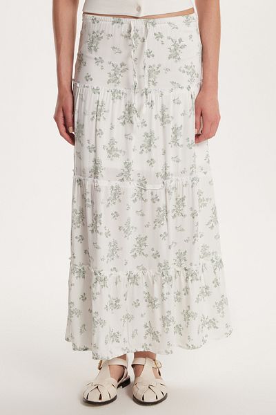 Tudors Women's Standard Fit Tie-Up Printed Viscose Skirt