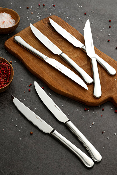 Hisar Monaco Steak 6'lı Çelik Bıçak Seti