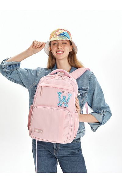 Pierre Cardin Pink Children's School Backpack 07Pct1003