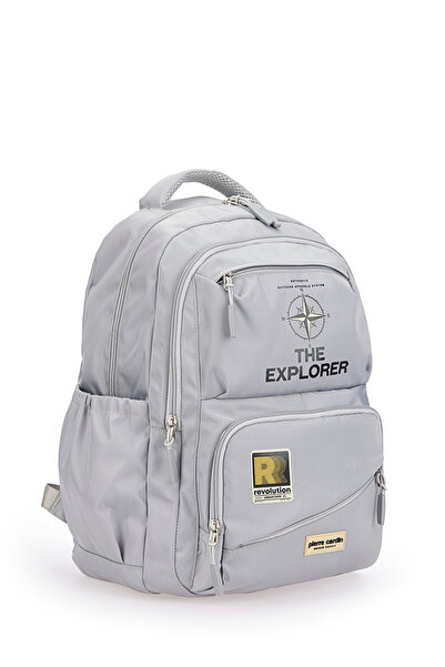 Pierre Cardin Gray Children's School Backpack 07Pc18117