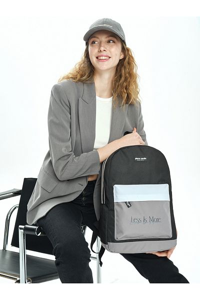 Pierre Cardin Rucsac negru pentru școală pentru copii 07PC1005