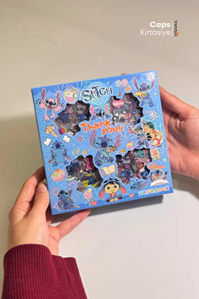 caps Sevimli Stitch Sticker Seti - 402 Adet - Ajanda, Günlük, Scrapbook, Bull...