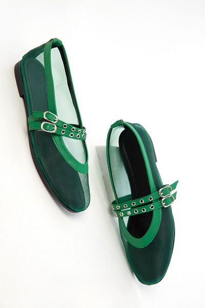 SOHO Green Women's Ballerinas 20466