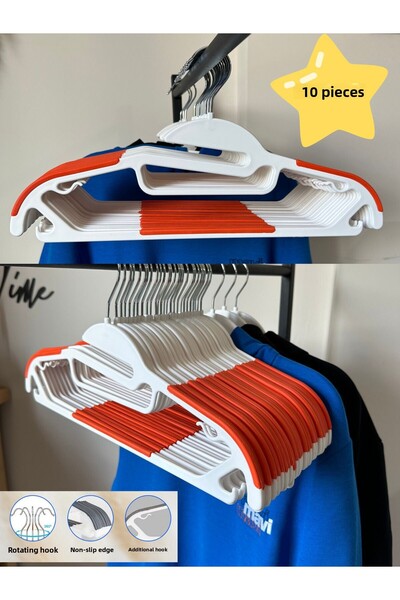 long way 10 bucăți de umerase multifuncționale care combină eleganța și ordin...