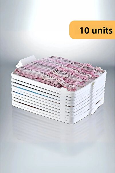 EVLE T-shirt organizer set of 10, white