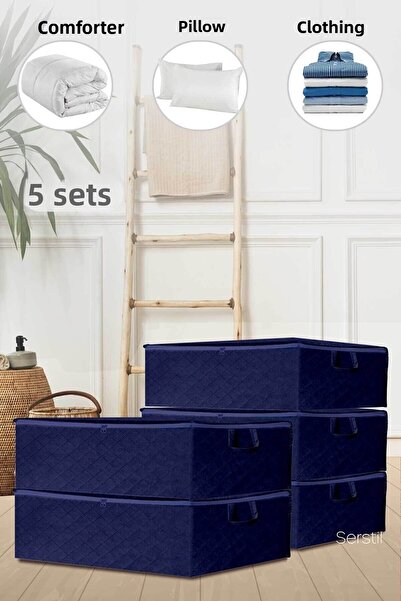 Serstil 5 bucăți - Șasiu de bază bleumarin și tip canapea extensibilă 64 X 45 X 22 cm