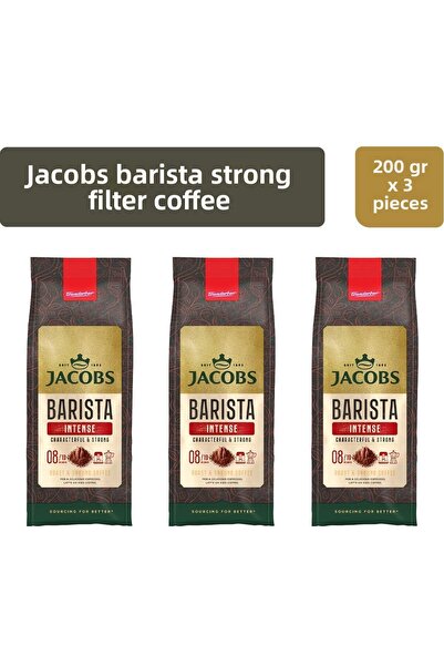 Jacobs قهوة باريستا فلتر قوية 200 جرام × 3 قطع