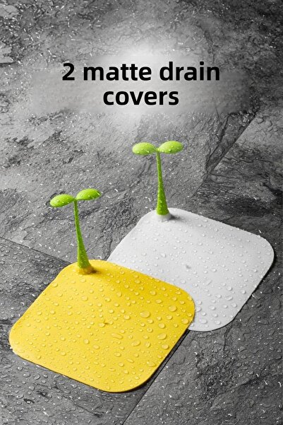 Hayveys خافي عيوب الحمام والمطبخ مكون من قطعتين - غطاء حصيرة مضاد للرائحة