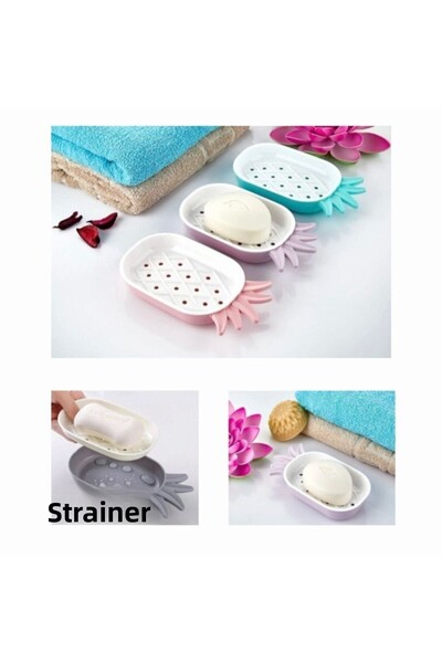 Vi Caro 2 bucăți de săpun uscat cu strecurătoare de ananas