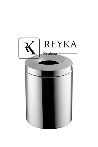 REYKA HİJYEN Trash Can Flame Proof 7 Lt Hoop Stainless Steel