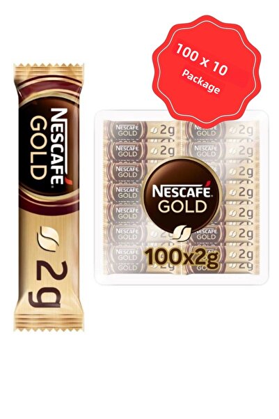 Nescafe قهوة حبيبات ذهبية 2 جرام (100 × 10 عبوات)