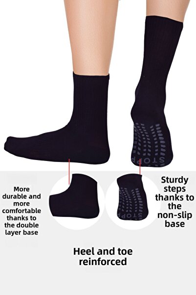 belyy 5 чифта чорапи за пилатес за жени Нехлъзгаща подметка Чорапи за йога, балет, танци, упражнения и чорапи за бременни