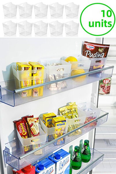 Ecolux 10 κομμάτια Inside the Refrigerator Door Organizer - Inside the Refrigerator Organizer and Bathroom Organizer