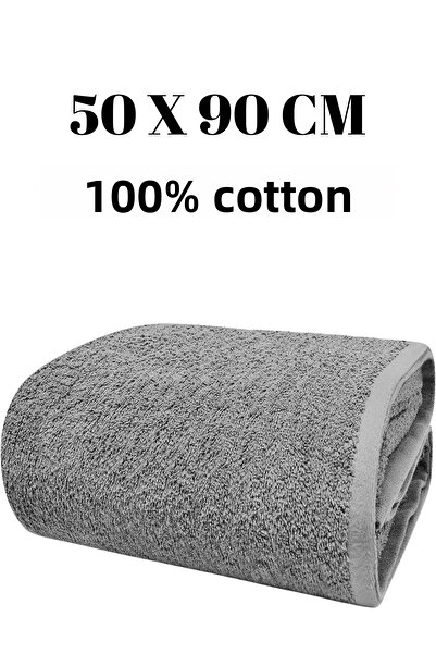 KAYABEY HOME 100% Cotton Hand and Face Towel (50X90 cm) - Head Towel, Ultra Soft and Highly Absorbent 100% Cotton