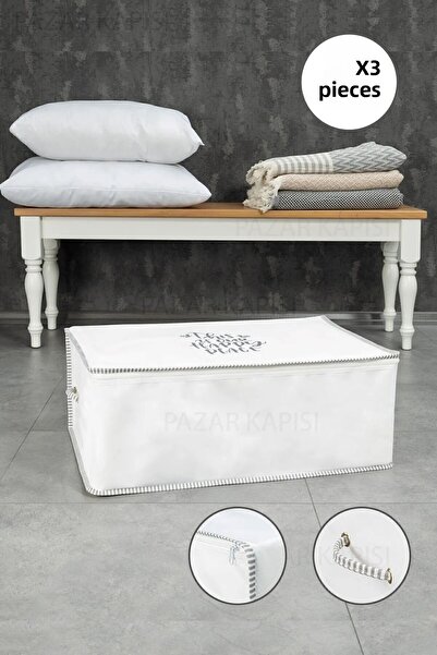 Nisahometeks 3 bucăți de haine de pernă cu șnur imprimat 52*28*22cm
