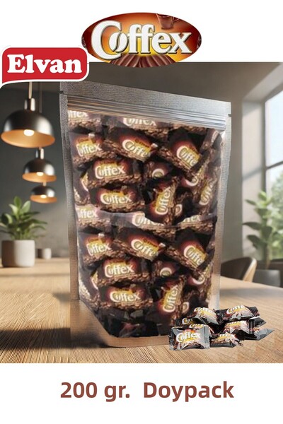 Elvan Coffex Coffee Candy 200 Gr. Small Size Bulk Doypack