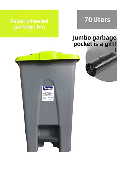 Lider Pedal Bin 70 Lt - Wheeled - Garbage Container