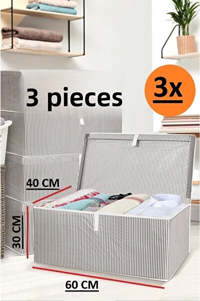 teknotrust Cutie de 3 bucăți cu capac Mega Size 60*40*30* Cutie multifuncțională