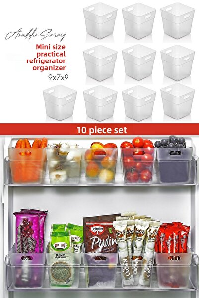 Anadolu Saray Çarşısı Organizator de 10 bucăți pentru frigider în ușă Organiz...