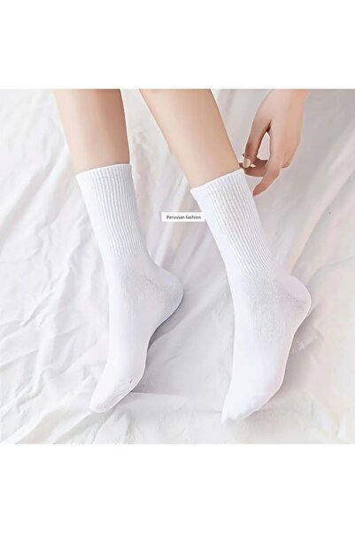 Enika Moda White 4-Piece Sports Socks Set
