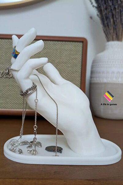 a life in games Inel decorativ în formă de mână reală, ceas de mână, organizator, bijuterii moderne, stand, bijuterii, gleznă, expoziție