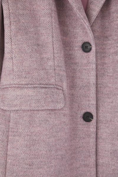 Trendyol Collection Palton lung liliac Houndstooth TWOAW26KB00047