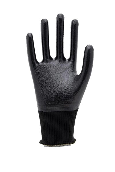 FABA EP-1323 Siyah Nitril Polyester Eldiven-XL