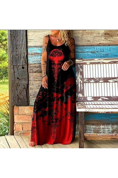 Cbm Fabric Squeeze Combed Cotton Digital Strap Dress