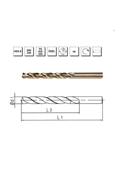 Makina Takım Hsse Dın 338 Rn Altın Seri Matkap Ucu 4.2 Mm - B00005000420