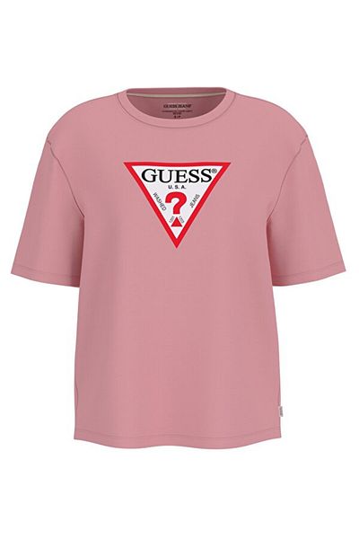 Guess Γυναικείο T-Shirt με λογότυπο Gj Iconic - Ροζ