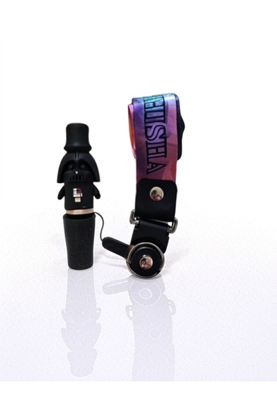 nargilestore Figürlü Boyunluk Askılı Sipsi - Black Darth Vader