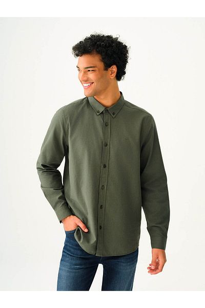 Loft Regular Fit Light Khaki Men's Shirt Lf2037403