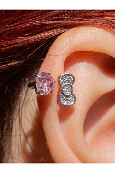 MORNEVA Hello Kitty Çelik Helix Piercingi Küpe (1 Adet)