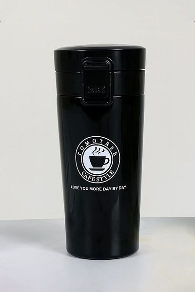 Weather Forecast Lockable 304 L Steel Black 500 Ml Coffee Hand Thermos Mug Cin406sy