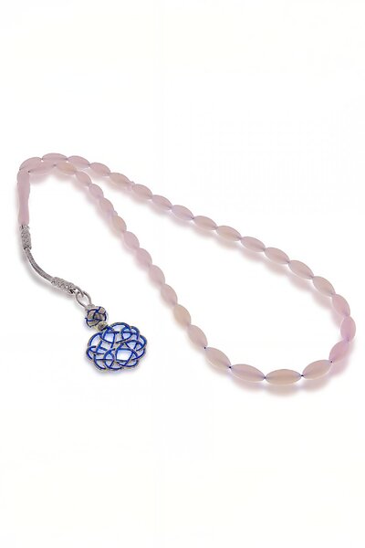 Silverplus Gümüş El Işi Kazaz Püsküllü Renk Değiştiren Ateş Kehribarı Tesbih