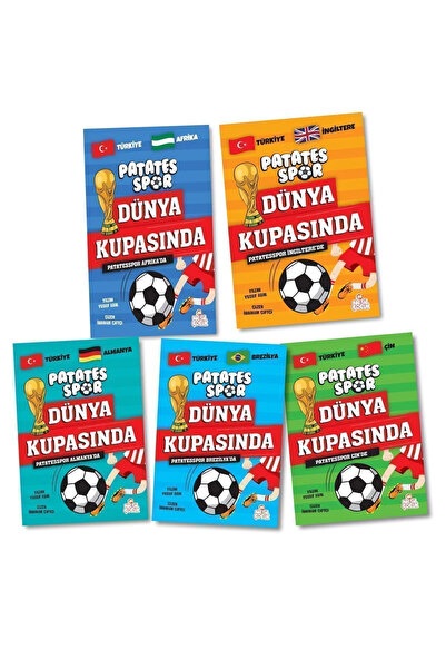 Nesil Çocuk Yayınları Patates Spor 3 Dünya Kupasında & Yusuf Asal (5 KİTAP SO...