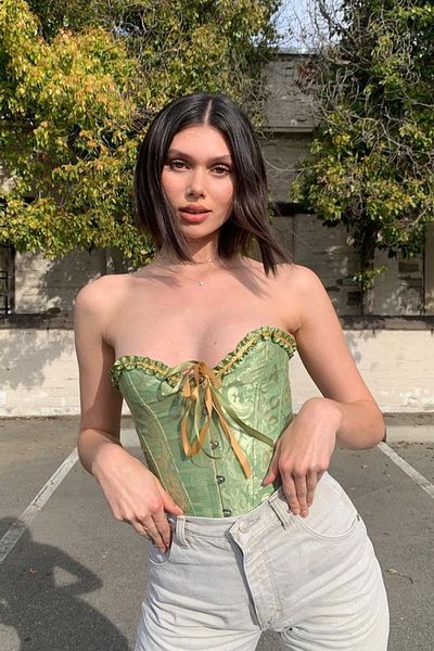 HERA BELLA Bustieră corset vintage gotic victorian Bridgerton
