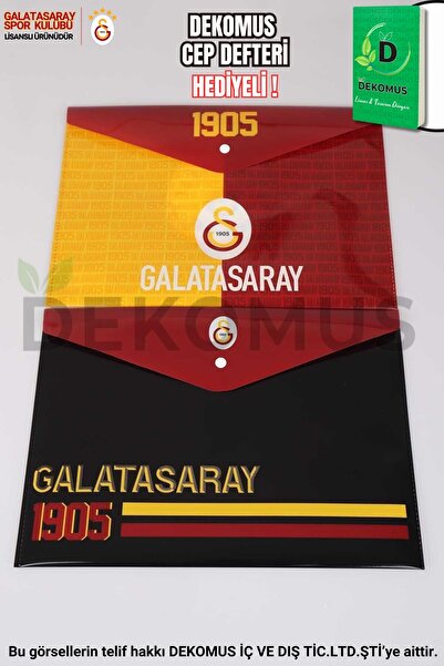 Galatasaray DEKOMUS CEP DEFTERİ HEDİYELİ "NOUL SEZON LICENȚIAT FISELĂ CU LAME...