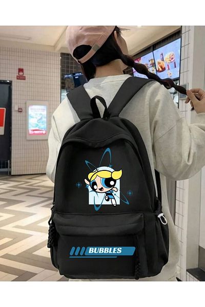 Toum Powerpuff Girls Printed School, Dershane, Course Backpack