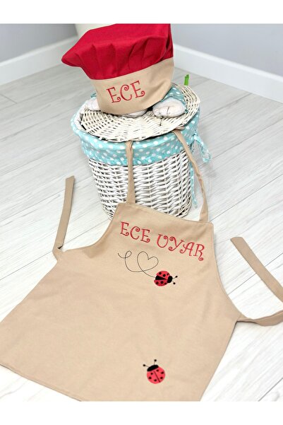 Koala Tasarım Çocuk Mutfak Önlüğü Minik Şef Uğur böceği