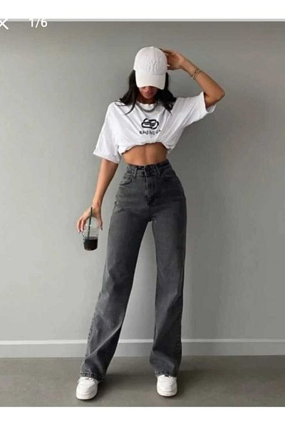 Semesia High Waist Palazzo Jean