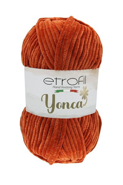 Etrofil خيط تريكو يدوي من المخمل البرسيم 5 قطع 72205 أحمر قرميدي